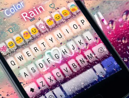 Color Rain Keyboard android App screenshot 0