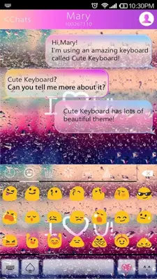 Color Rain Keyboard android App screenshot 3