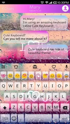 Color Rain Keyboard android App screenshot 4